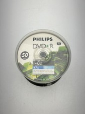 PHILIPS  DVD+R 50 Discs 120 Minute 4.7 GB 1-8x Recordable Discs Unopened picture