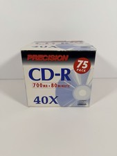 Precision CD-R 75 Pack 700MB 80-Minute 40x Blank Recordable Compact Discs picture