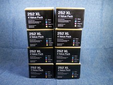 SET OF 32 EPSON COMPATIBLE INK CARTRIDGES - (2) 252XL BLACK & (2) 252XL CMY  picture