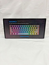 KOORUI 61 Keys Mechanical Gaming Keyboard Rainbow RGB Backlit MK061-*NEW/NO SEAL picture