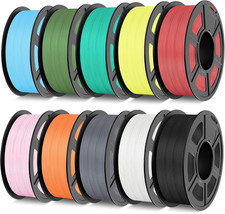 [10 Rolls Set]TECBEARS PLA Classic Rapid 600mm/s 3D Printer Filament 1.75mm 1KG picture