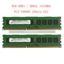 8GB DDR3/DDR3L Memory Ram 1333MHz PC3-10600E 240pin ECC Unbuffered DIMM picture