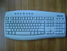 Vintage Microsoft Wireless Desktop Keyboard Beige  WBR0125 ( No Receiver) picture