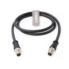 M12 X-Code 8 Pin Male to Male Ethernet Cable Cat7e Gigabit Shielded Waterproo... picture
