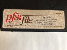 PFS File Apple II /  Apple II Home Computers picture