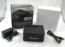 Aluratek USB 2.0 SATA Hard Drive Dock enclosure in Box with cords picture