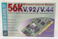 Best Data Windows Internal Modem 56K v.92/v.44 Windows 98 ME 2000 XP Model 56HP picture