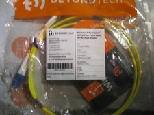 beyondtech 1 meter eoptics optical fiber patch cable os1 9/125um 3.0mm jacket picture