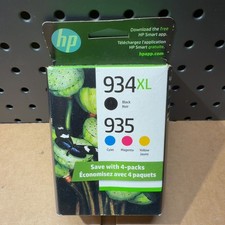 HP 934XL 935 Original Ink Cartridges 4-Pack HP Printer Black Cyan Magenta Yellow picture