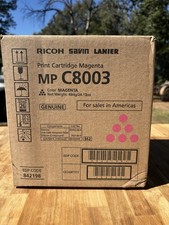 Genuine Ricoh MP C8003 842198 Magenta Toner Print Cartridge OEM - Sealed Box picture