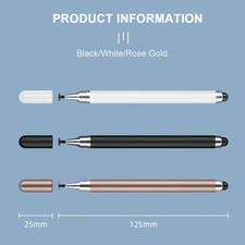 2-in-1 Stylus Pen Capacitive Touchscreen Pencil for iPhone iPad Android Tablet picture