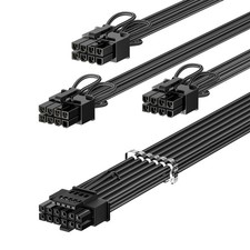 Fasgear 600W 16pin(12+4) 12VHPWR GPU Power Cable Black picture