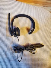 Logitech H570e Mono Black Monaural Over-the-Head Wired Headsets NEW NO Box picture