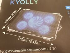 KYOLLY Upgrade Laptop Cooling PadGaming Laptop Cooler with 5 Quiet Fans2 USB ... picture