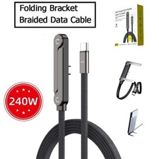 240W PD USB-C Fast Charging Cable 2 Pack for Android, iPhone, Laptops, Switch picture