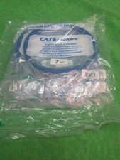 Ultra Slim CAT 6 UTP Blue Patch Cable 28AWG RJ45 Network 7 feet NEW LOT 10 PCS picture