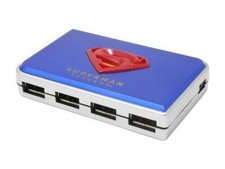 BUSlink I-Rocks Superman Blue USB 2.0 4-Ports External Hub SP-4000-BL picture