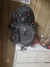 Shrradoo Anti Theft Travel Laptop Backpack with USB Charging Port Black - XL 50L picture