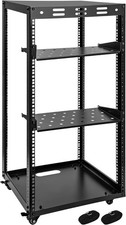 20U Server Rack w/ 2 Racks Versatile Open Frame IT Rack - Wall-Mount Rotate picture
