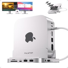 PULWTOP Mac Mini M4 Dock& Stand（9-in-1, M.2 SSD case, HDMI 4K, 10Gbps） picture