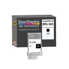 DoorStepInk Compatible Ink Cartridges For Canon PFI-101 Black 130ml-USA picture