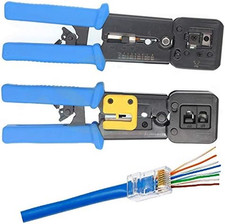 ® All-In-One Crimper for Pass-Through/Ez/Legacy RJ11/RJ12/RJ45 Connectors Profes picture