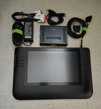 Wacom DTZ-1200W LCD Display Drawing Tablet With Converter, Adapters, Cables picture