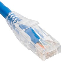 Patch cord cat6 clear boot 3 blue picture