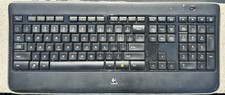 Y-R0011 Logitech K800 Wireless Keyboard works Tested Rechargeable No Batteries picture