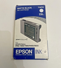 Brand New in factory Box Epson T5678 Ink Cartridge 220ml Matte Black picture