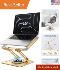 Adjustable Laptop Stand, Computer Stand with 360 Rotating Base, Ergonomic Lap... picture