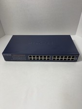 Netgear FS524 24-Port 10/100 Mbps Fast Ethernet Switch NO POWER CORD picture