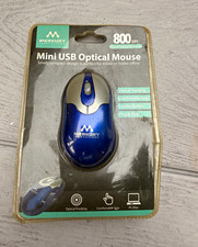 Merkury Innovations Mini USB Optical Mouse 800 DPI 3-Button Scroll Wheel Blue picture