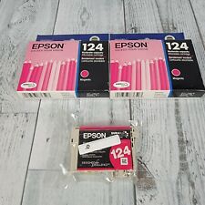 Epson 124 T1243 Magenta Ink Cartridge T124320 Genuine New EXPIRED  picture