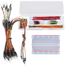 Breadboard Jumper Wire Kit with 400-Point Breadboard、65pcs Multiple Sizes M/M... picture