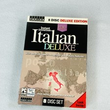 Language Learning Italian Instant Immersion Deluxe 8 CD Disk Lot picture