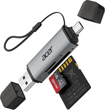 Acer SD Card Reader USB C, Dual Slots USB 3.0 Type C to Micro SD Card Adapter picture