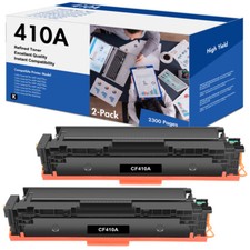 2x Black Toner Cartridge For HP LaserJet Pro M452dw M477fnw M477fdw CF 410A picture