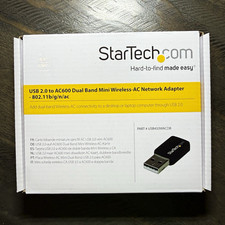 StarTech.com AC600 Dual-Band USB 2.0 802.11ac WiFi Adapter USB433WACDB picture