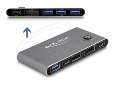 Delock DisplayPort KVM Switch 8K 30Hz with USB 5Gbps Kvm Switch 18646 picture