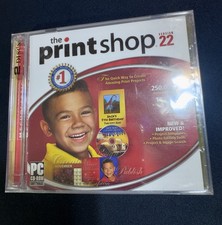 Print Shop Version 22 (PC) NEW SEALED 2 CD Set picture