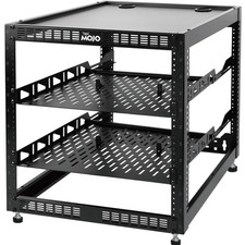 Versatile 12U AV Rack with 2 Shelves - Sturdy Floor Standing or Wall Mounted picture