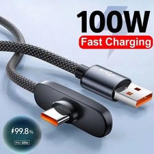 USB C Cable 90 Degree Right Angle [1 Pack 2m] Fast Charging USB A to Type C picture