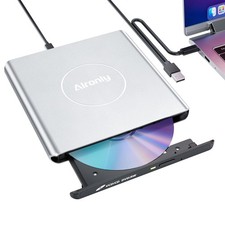 External CD/DVD Drive USB 3.0 TypeC Burner Writer Reader Alloy Shell PC Mac picture