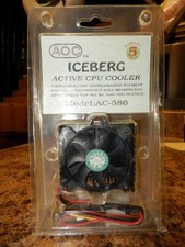 New AOC Iceberg Active CPU Cooler Fan Model AC-586 picture
