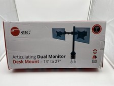 SIIG Articulating Dual Monitor Desk Mount - 13