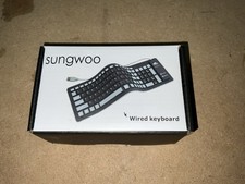 Sungwoo Foldable Silicone Keyboard USB Wired Waterproof Rollup Keyboard for PC N picture