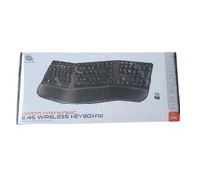 NEW UNOPENED BOX Delton KB200 Ergonomic 2.4G Wireless Keyboard - Black  picture