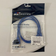 USB 3.0 Cable 1m - Type A Male to Type A Male Blue Colour Astrotek picture