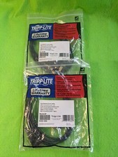 LOT of 2 NEW Tripp-Lite P450-006 6FT Null Modem Data Transfer DB9F Cable picture